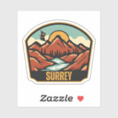 Sticker Surrey (Colombie-Britannique) (Feuille)