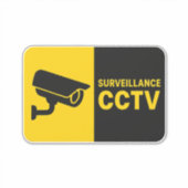 Sticker Surveillance CCTV Logo - Bullet Camera (Devant)