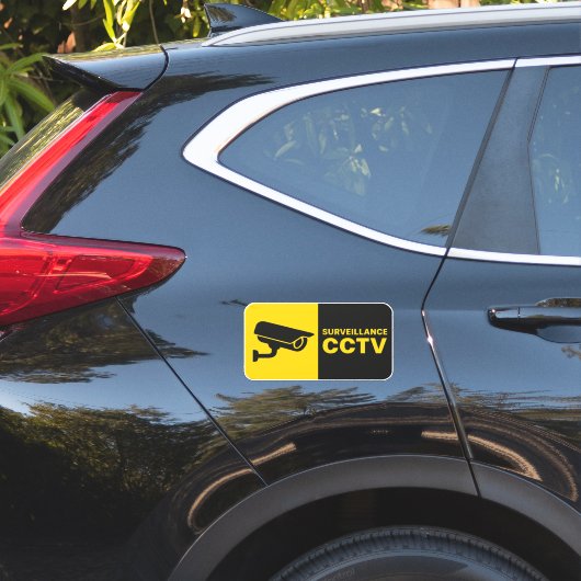 Sticker Surveillance CCTV Logo - Bullet Camera (Coté voiture)