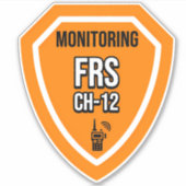 Sticker Surveillance du canal FRS 12 (Devant)