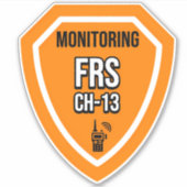 Sticker Surveillance du canal FRS 13 (Devant)