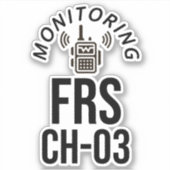 Sticker Surveillance du canal FRS 3 (Devant)