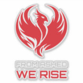 Sticker Survival Resilience Phoenix Warrior Symbol (Devant)