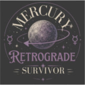 Sticker Survivant de la rétrogradation de Mercure (Devant)