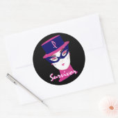 Sticker "Survivor In Pink I" - Personnalisable (Enveloppe)