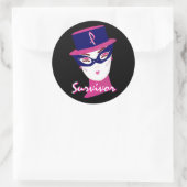 Sticker "Survivor In Pink I" - Personnalisable (Sac)