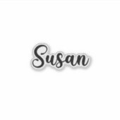 Sticker Susan Name - Calligraphie manuscrite (Devant)