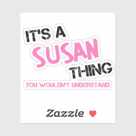 Sticker Susan que tu ne comprendrais pas (Feuille)