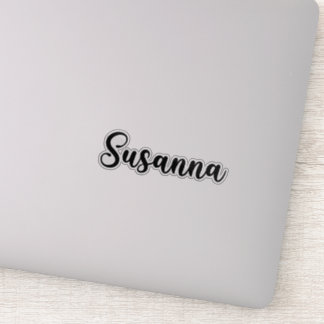 Sticker Susanna Nom - Calligraphie manuscrite