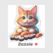 Sticker Sushi Cat (Feuille)