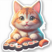 Sticker Sushi Cat (Devant)