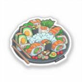 Sticker Sushi de dessin animé (Recto)