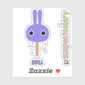 Sticker SuspectCelery™ pour Popsicle Bunny CHILL C (Feuille)
