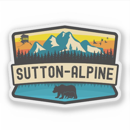 Sticker Sutton-Alpine, Alaska (Devant)