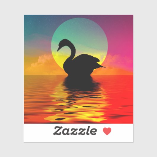 Sticker Swan (Feuille)