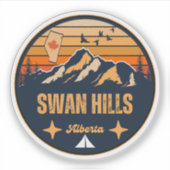 Sticker Swan Hills (Alberta) (Devant)