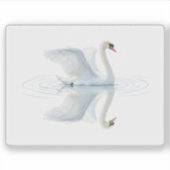 Sticker Swan Reflection (Devant)