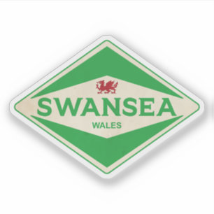Sticker Swansea Wales Vintage