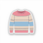 Sticker Sweat à col rond rayé (Devant)