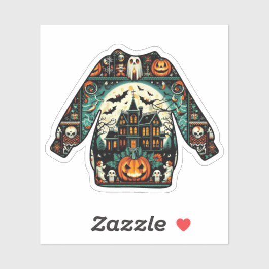 Sticker Sweat Halloween (Feuille)