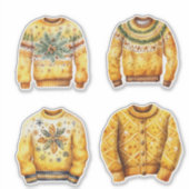 Sticker Sweaters de Noël moches (Devant)