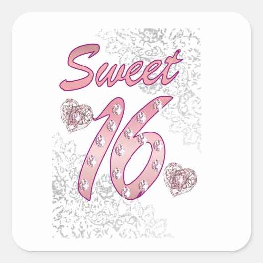 Sticker Sweet 16 (Devant)