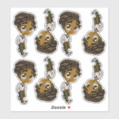 Sticker Sweet African American Boys (Feuille)