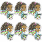 Sticker Sweet African American Girls (Devant)