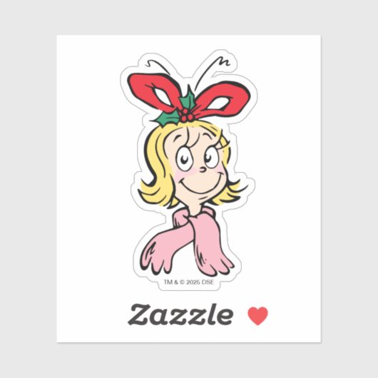 Sticker Sweet Cindy Lou Who Portrait (Feuille)