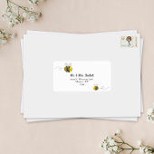 Sticker Sweet Little Honey Bee Adresse individuelle du cli