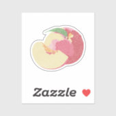 Sticker Sweet Peaches (Feuille)