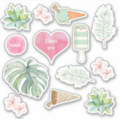 Sticker Sweet Summer Tropical Treat (Devant)