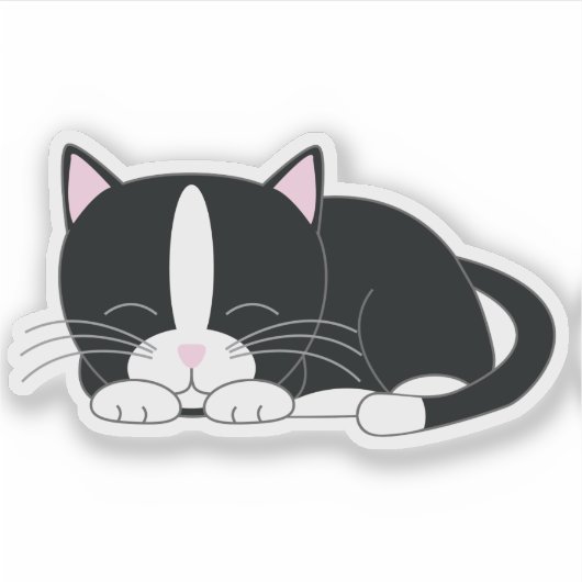 Sticker Sweet Tuxedo Kitten (Devant)