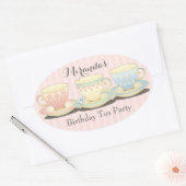 Sticker Sweetchic Anniversaire Teacup Tea Party (Enveloppe)