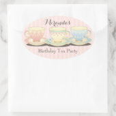 Sticker Sweetchic Anniversaire Teacup Tea Party (Sac)