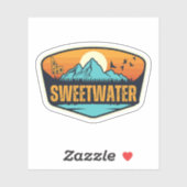 Sticker Sweetwater, Idaho (Feuille)