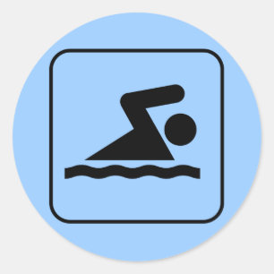 Sticker Swim Symbol
