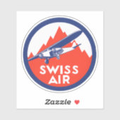 Sticker Swiss Air Airways (Feuille)