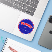 Sticker Sydney (Ordinateur portable avec iPhone)