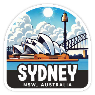 Sticker Sydney, Nouvelle-Galles du Sud Australie