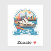 Sticker Sydney Opera House Australie (Feuille)