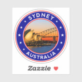 Sticker Sydney Opera House, Australie, Sydney (Feuille)