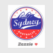 Sticker Sydney Opera House, Australie, Sydney (Feuille)