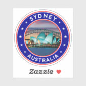Sticker Sydney Opera House, Australie, Sydney (Feuille)