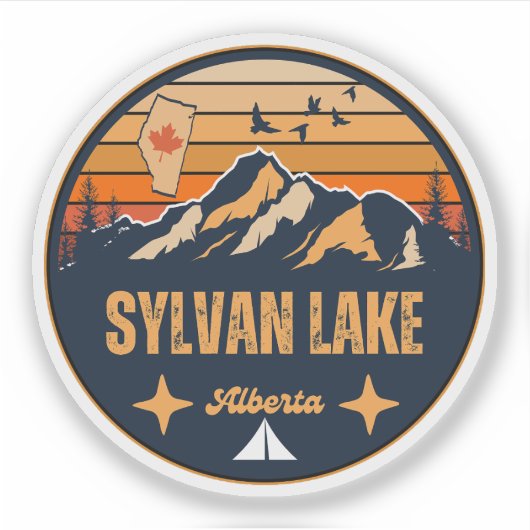 Sticker Sylvan Lake (Alberta) (Devant)