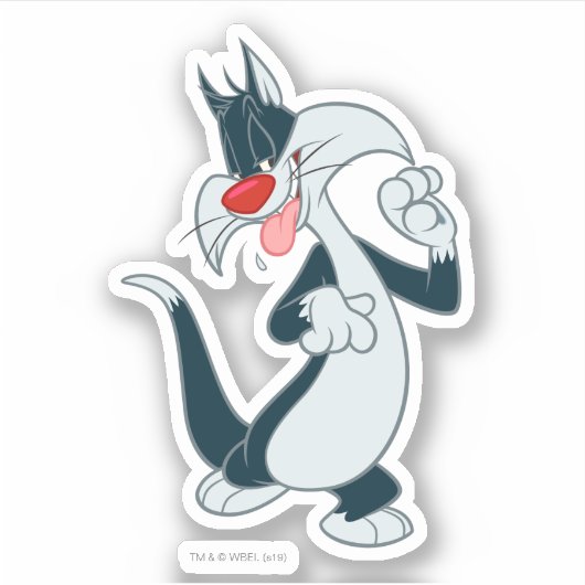 Sticker Sylvester Paw Up (Devant)