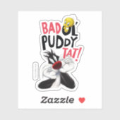 Sticker SYLVESTER™ & TWEETY™ - Mauvais Tat Puddy Ol' (Feuille)