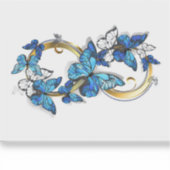 Sticker Symbol Infinity of Blue Morpho Butterflies (Devant)