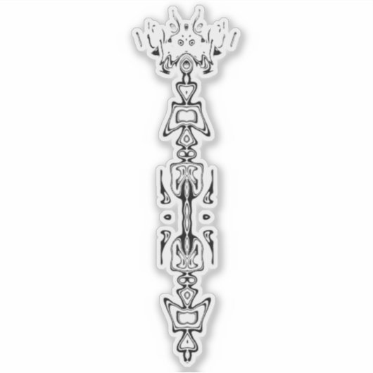 Sticker Symbole Abstrait (sceptre) v1 (Devant)
