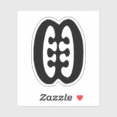 Sticker Symbole Adinkra (Amitié) (Feuille)